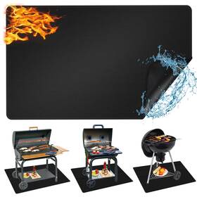 Agtikt3005 Tigvio Outdoor Grill Mat - 60x40 Inch Double-sided Fireproof Deck And Patio Protecto