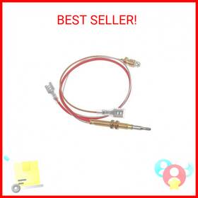 Timsec 190732002042 Outdoor Patio Heater Thermocouple Sensor With M8 X 1 End Connection Nuts M6