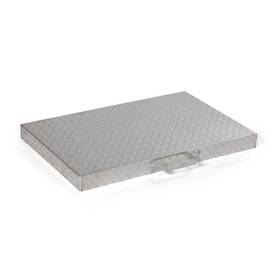 Cccvr32 Titan Great Outdoors R Lightweight Aluminum Polished Diamond-plate Griddle Cover