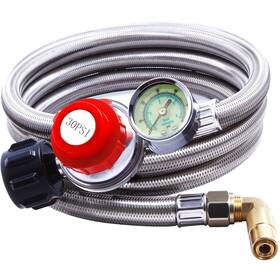 Ph6ft-g Tohongadon 6 Ft Propane Adapter Hose With 0-30 Psi High-pressure Adjustable Regu