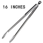 Tongs-16inch-1pc Fantastic Zone Kitchen Tongs Inch Stainless Steel Barbecue 710525499486