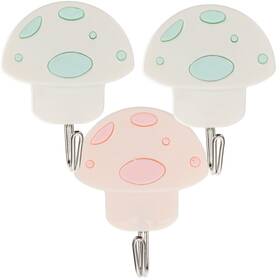 Lm17g328bua17msut856qzc Topbathy 3pcs Hooks For Hanging - Mushroom Cute Adhesive Wall Creative Coat Han