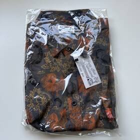 App281 Traeger Psi International Certified Button-up With Cool Print Shrimp Chicken Bbq