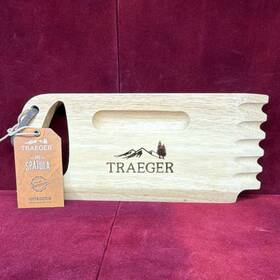 Bac421 Traeger Wood Bbq Spatula Contemporary Natural Finish Beige Reusable Tool