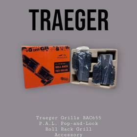 Bac655 Traeger P.a.l. Pop-and-lock Roll Rack Adjustable Easily Snaps On/off
