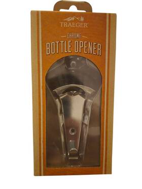 Traeger Industries 634868920592 Bottle Opener Chrome Silver Signature Accessories Accessory Hook New