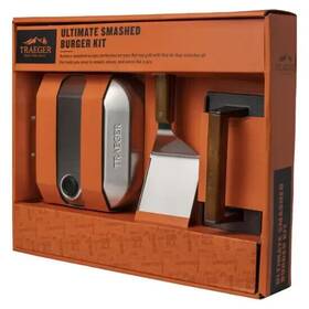 Bac734 Traeger Industries 634868944611 Ultimate Smashed Burger Kit Smash Steam And Serve Like A Pro New