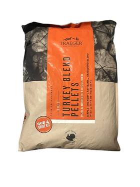 Pel351 Traeger Limited Edition Turkey Blend Hardwood Pellets W/ Orange Brine