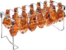 Triceratops 313034838847 Chicken Leg And Wing Rack 14 Slots Bbq Drumsticks Holder St
