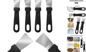 Xzuwpiqb3 Trinkrittey 4 Pack Griddle Scraper Tool Heavy Duty Grill Stainless Steel