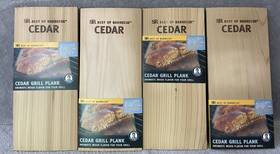 True Fire Gourmet 852404002544 Lot Of 4 New 7 Inch X12 Cedar Grilling Planks Barbecue Bbq