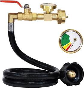 Tt Flex 445013442400 Propane Refill Adapter Hose For 1 Lb. Tanks 20lb To 1lb Converte