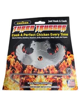Turbo Trusser 095893658773 Chicken Trussing Tool Stainless Steel Bbq Grill Usa