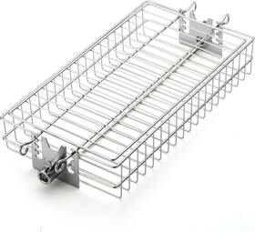 Rf01 Turbro Flat Rotisserie Basket 304 Stainless Steel Universal Grill Accessory C