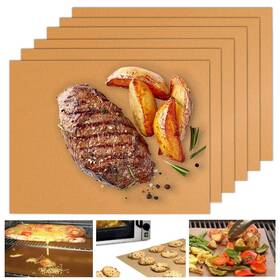 Ubeesize 840322303164 Copper Grill Mats For Outdoor Set Of 6 Heavy Duty Non Stic