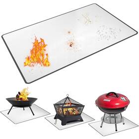 Ubeesize 840322303812 4 Layers Fireproof Material Grill Mats Large 48 40 Inch For Outdo