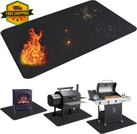 Lh113 Ubeesize 65 X 48 Inches Under Grill Mat For Outdoor Double-sided Fireproof Usa