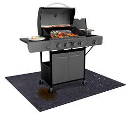 Ub-sk002bkc Ubeesize 60x36 Inch Under Grill Mat Fireproof Flame Retardant For Gril