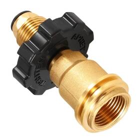 0zm-ids-02340 Uenede Brass Propane Tank Adapter With Wrench Converts Pol Lp Service Valve To