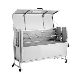 Tb-52z Uimoso 62 Inch Rotisserie Grill Bbq Outdoor Pig And Lamb Spit Roaster With Wheels 38w