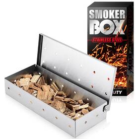 Uirio 732845881079 Smoker Box For Gas Grilling - Wood Chip Grill Enhance Grilli