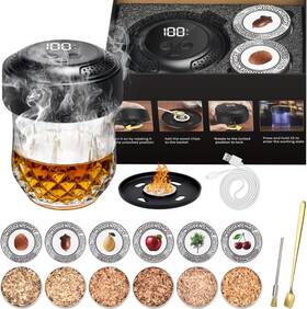 Ss-yxq-001 Ukransa Electric Cocktail Smoker Kit Rechargeable Whiskey With 6 Premium Wood Ch