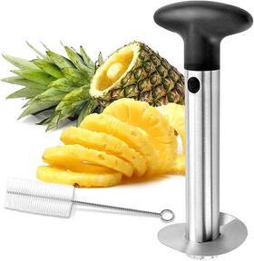 Umuaccan 760701209040 Pineapple Corer And Slicer Tool Cutter Stainless Argent/black