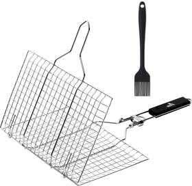 Unco 313016360366 Unco- Grill Basket Stainless Steel Fish Baskets For Outdoor Veget