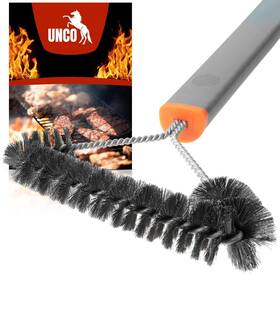 Unco 810142200721 3-sided Stainless Steel Bbq Grill Brush 12.2 Inch Cleaner