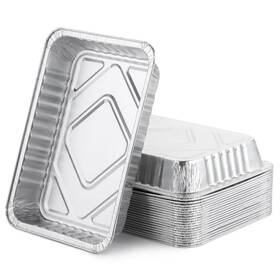 Unco 850024546264 Grill Drip Pans Aluminum 8.5 Inch X 6 1.3 22 Pcs Compatible With Webe