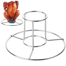 Heke001u325 Unco Unco- Beer Can Chicken Holder Stainless Steel Butt Stand