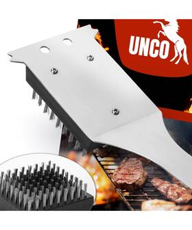 Sgb01 Unco Grill Brush And Scraper 16.7 Stainless Steel Cleaner