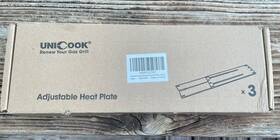 X000tlz7at Unicook Small Heavy Duty Adjustable Grill Heat Plate Shield 3-pack