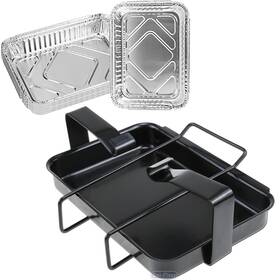 7515 Uniflasy 639631186366 Grill Catch Pan Holder/ Drip Pan/ Grease Collection