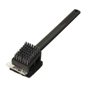 Union Square Group 050016741510 Charcoal Companion Plastic 2 In 1 Safe Scrub Grill Brush Long Handle Black