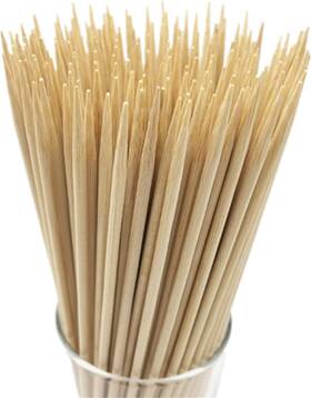 8541958834 Unique Trendy 1 12 Inch Natural Bamboo Skewers For Bbq Appetiser Fruit Cocktail Kabob Chocolate Foun