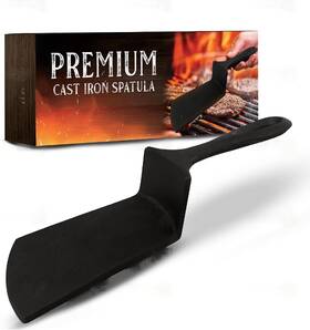 Usabest 445010818857 Premium Cast Iron Bbq Spatula Skillet Burger Smasher Press Unique Gift C