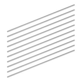 06-038-p Usamily 10pcs 2mm X 300mm Stainless Steel Solid Round Rods For Model Lathe Bar Stock