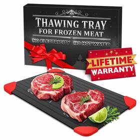 V Tower 195893497003 Defrosting Tray For Frozen Meat - 14x8 High Thermal Conductivity Thawing