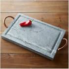 V0734 Vivaterra Brazilian Soapstone Rectangle Grill Skillet 192324405897