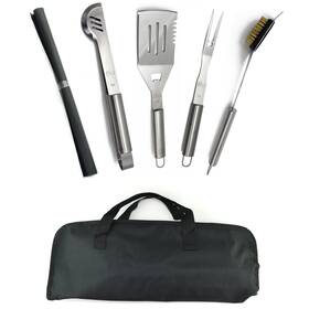 4335483281 Valdo Home New Stainless Steel Bbq Grill Tools Set 5 Piece Grilling Tool Accessories Barbec