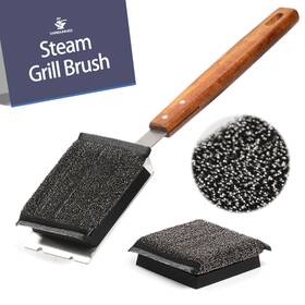 Fbs-01 Variouhives Grill Brush Bristle-free Stainless Steel Safely Steam Clean
