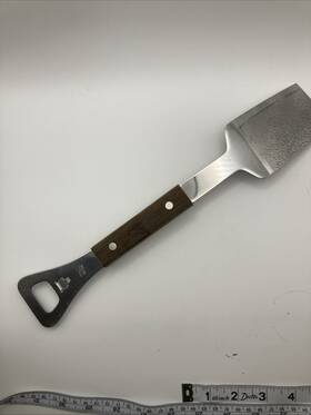 1086482 Vernco Vintage Bbq Grill Spatula Mcm Mid Century Modern Grilling Dad Gift Wood Handle