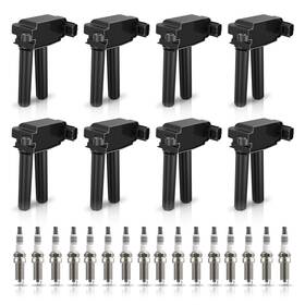 Ic08ac55sp16ac03 Vertiwell Set Of 8 Ignition Coil Pack And Iridium Spark Plugs Compatible With Ram 1500