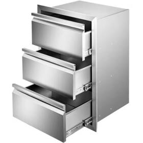 Vevor 445028527536 Outdoor Kitchen Stainless Steel Drawers Flush Mount Bbq Storage Box