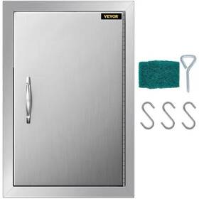 B013d Vevor Bbq Access Door 14w X 20h Inch Vertical Single Stainless Steel Read