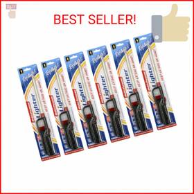Vezee 790910848150 6 Pack - Fuel Included Handi Bbq Grill Click Flame Long Stem Lighter Ref