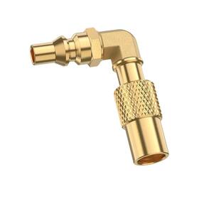 Z1rqg0036 Vieaube Brass 1/4 Inch Rv Quick Connect Propane Elbow Adapter For Blackstone 17inch A