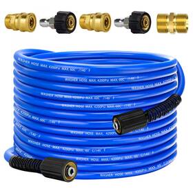 V-gyg-050 Viheg Pressure Power Washer Hose 50 Ft X 1/4 Inch Super Flexible Kink 50ft Blue