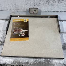 V035-4100-u00 Villaware Pizza Grill For Gas Use - 13 Inch X16 Heavy Stone With Thermometer